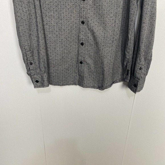Prana Men's Gray Long Sleeve Button Down Shirt With Logo Size Large. - Picture 3 of 8